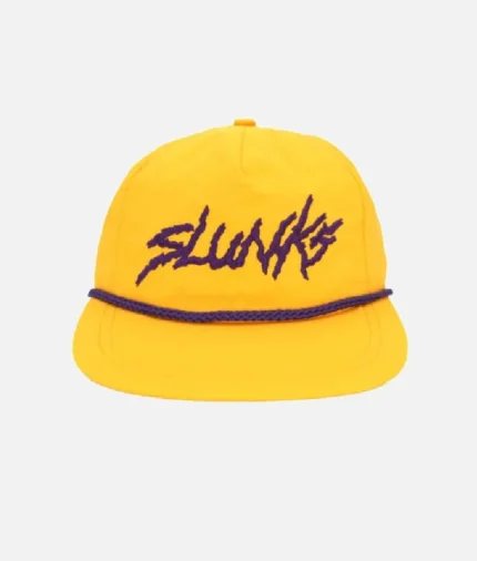 Slunks Nylon Hat Purple and Gold (2)